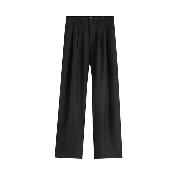 TALKLESS Pleating Loose Long Pants--1442 - TALKLESSFASHION