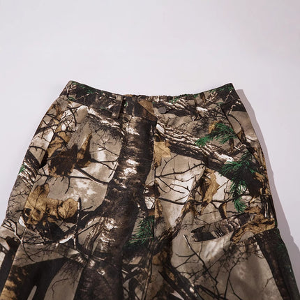 Retro Style Branches Camouflage Cargo Pants - TALKLESSFASHION