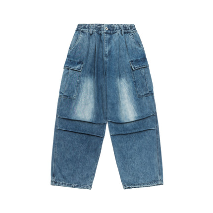 Season New Washed Fried Flower Denim Trousers - TALKLESSFASHION