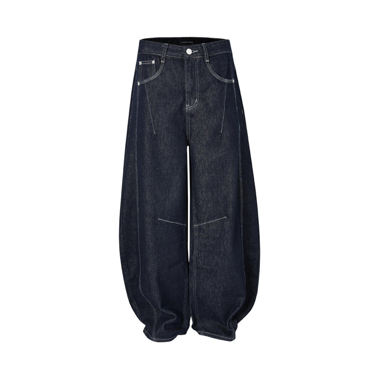 Tailor stich Wide-Leg Jeans--4435 - TALKLESSFASHION