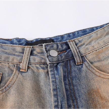Vintage Ripped Washed Straight Jeans—7498 - TALKLESSFASHION
