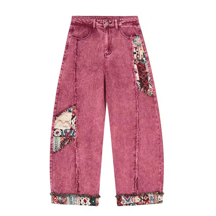 Retro Worn Stitching EdgingJean—5558 - TALKLESSFASHION