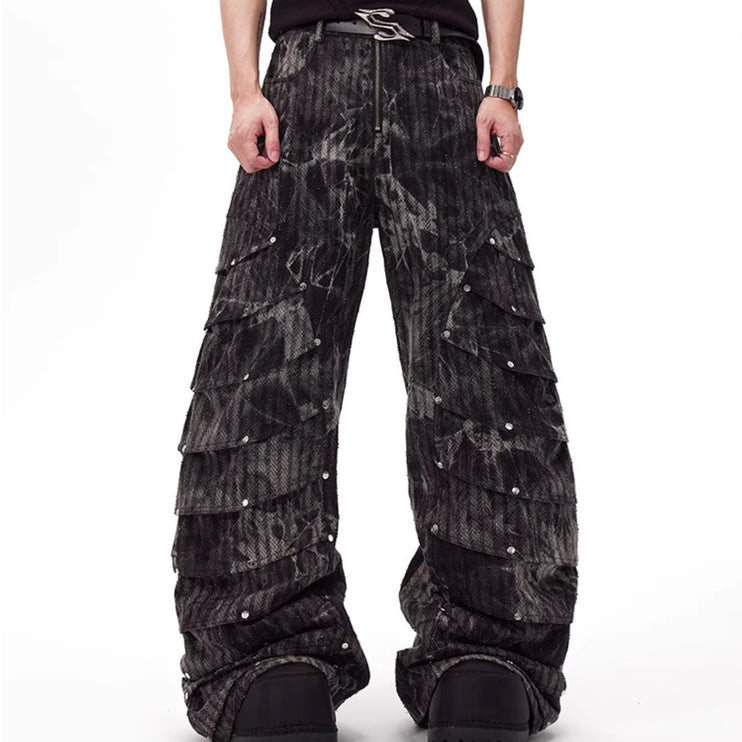 Maverick Rivet Mop Denim—-4530 - TALKLESSFASHION
