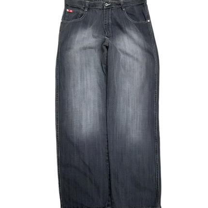 South-Pole Black High Waist Washed Jeans ——-5724