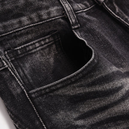 Fashion Wash Distressed Straight Jeans For Men - TALKLESSFASHION