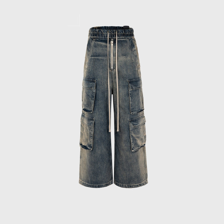 Wide-Leg Multi Pocket Trendy Jeans—7245 - TALKLESSFASHION