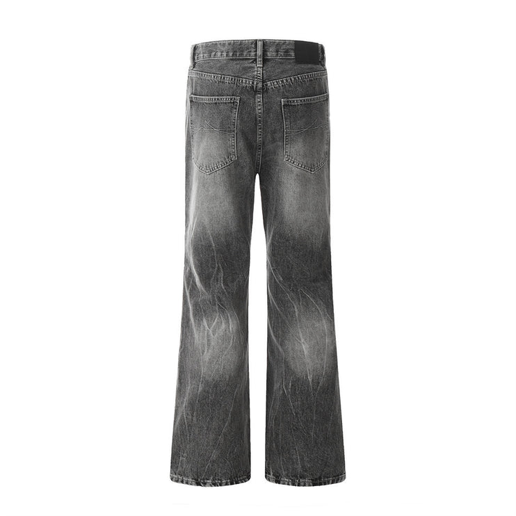 Industrial Heritage Denim Straight Jeans—9865 - TALKLESSFASHION
