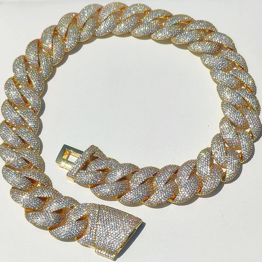 Full Iced Out Cuban Chain and Bracelet--------9979 - TALKLESSFASHION