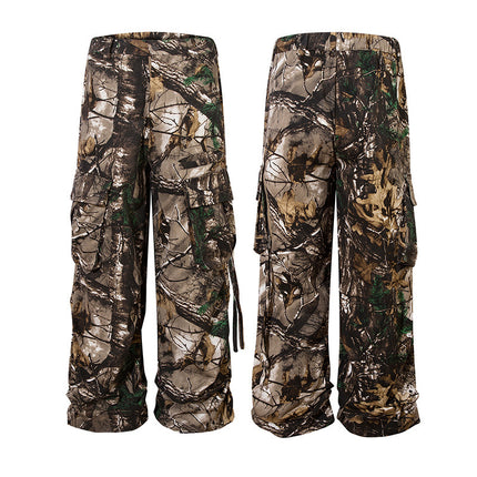 Retro Style Branches Camouflage Cargo Pants - TALKLESSFASHION