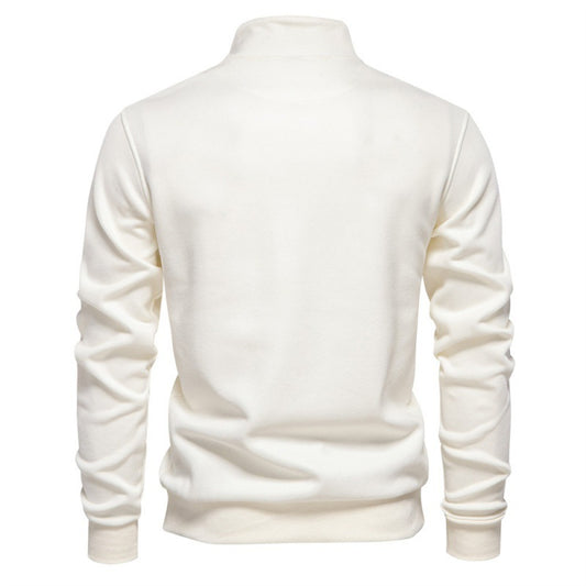 Half Zipper Pocket Decorated pullover—1005 - TALKLESSFASHION