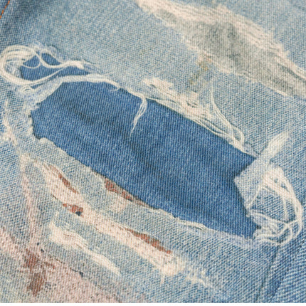 Vintage Washed Distressed Straight Jeans—9070 - TALKLESSFASHION
