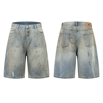 Urban Edge Washed Denim Short—5539 - TALKLESSFASHION