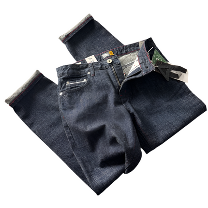 Retro Straight Long Jeans—9864 - TALKLESSFASHION