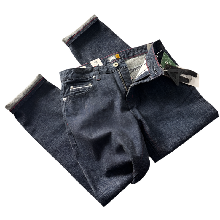 Retro Straight Long Jeans—9864 - TALKLESSFASHION