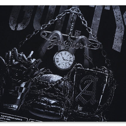 Retro vintage street Printing T-Shirt —- 7091
