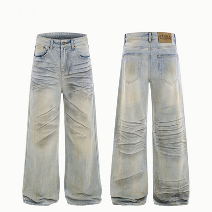 Urban Drift Denim Straight Jeans—9869 - TALKLESSFASHION