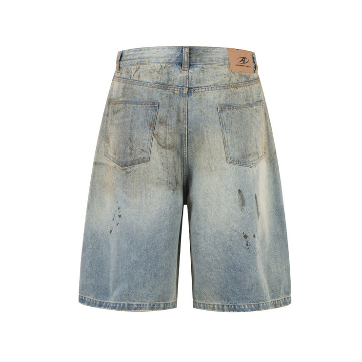 Urban Edge Washed Denim Short—5539 - TALKLESSFASHION