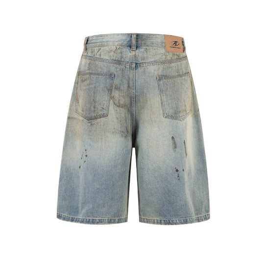 Urban Edge Washed Denim Short—5539 - TALKLESSFASHION