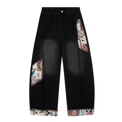 Retro Worn Stitching EdgingJean—5558 - TALKLESSFASHION
