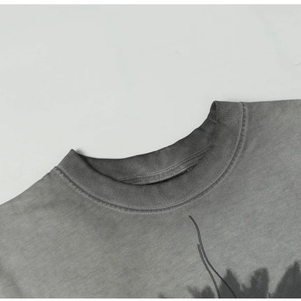 Gray Washed T-Shirts—4398 - TALKLESSFASHION