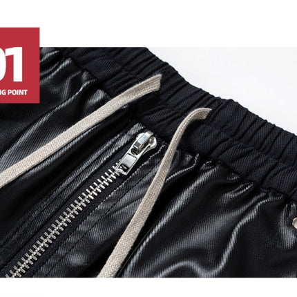 MatteCoat Casual leather Pants—-5388