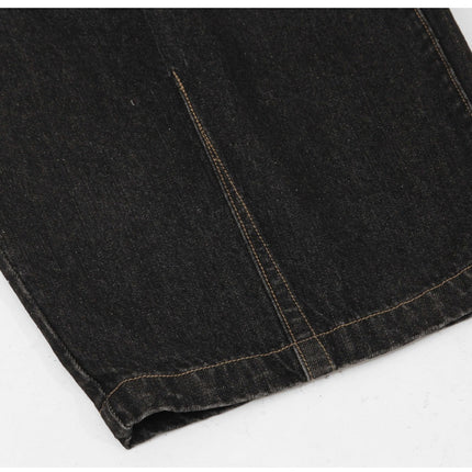 Retro Street Simple Loose Machete Denim Jeans —2774 - TALKLESSFASHION