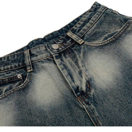 Punk Tie-dye Denim short—-8244 - TALKLESSFASHION