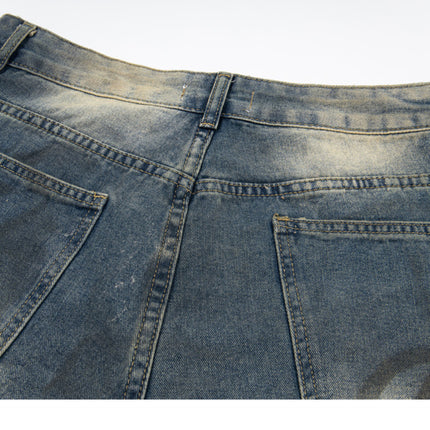 Urban Edge Ink Splatter Denim Jeans —7529 - TALKLESSFASHION