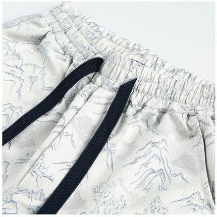 Velvet Breeze Jacquard Shorts —2371 - TALKLESSFASHION