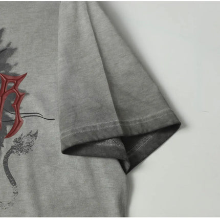 Gray Washed T-Shirts—4398 - TALKLESSFASHION