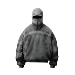 American Washed Y2K Street Zipper Sweater—-1773 - TALKLESSFASHION