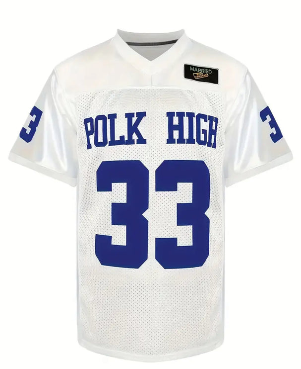 Polk Bundy Unisex V-Neck Sport Jersey ---- T2581 - TALKLESSFASHION