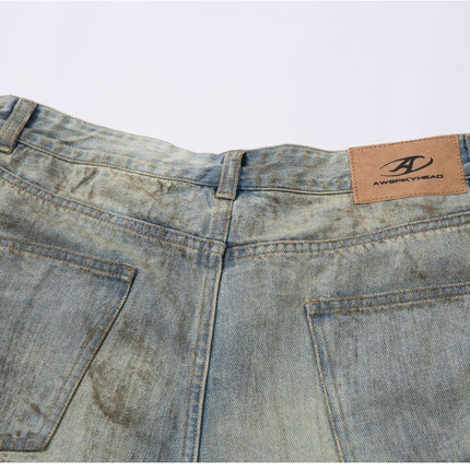 Urban Edge Washed Denim Short—5539 - TALKLESSFASHION