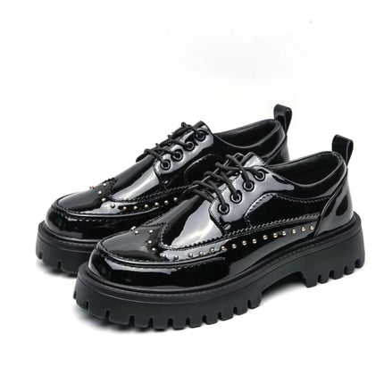 TLF Casual Patent Leather Shoe. ——2952 - TALKLESSFASHION