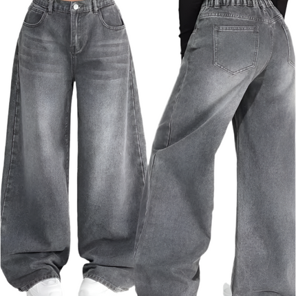 South-Pole Black High Waist Washed Jeans ——-5724
