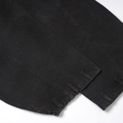 Retro Washed Ripped & Stitch Jeans—3376 - TALKLESSFASHION