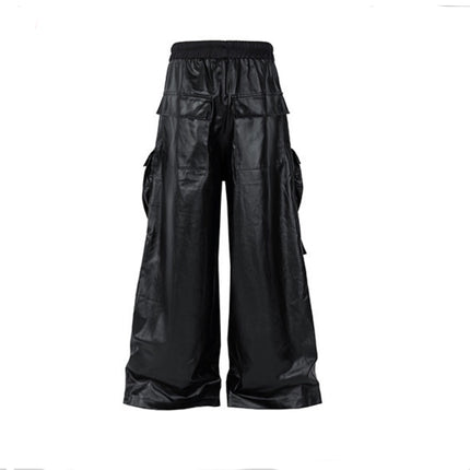 MatteCoat Casual leather Pants—-5388
