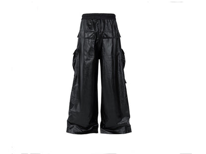 MatteCoat Casual leather Pants—-5388