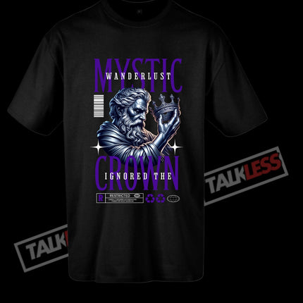 MYSTIC CROWN unisex oversize T-Shirt Short sleeve - TALKLESSFASHION