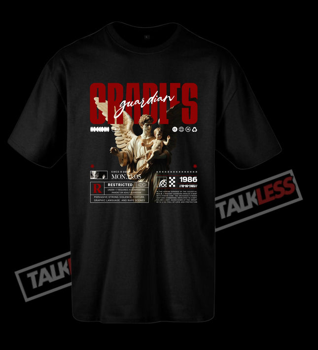 CRADLES GUARDIAN unisex oversize T-Shirt Short sleeve - TALKLESSFASHION