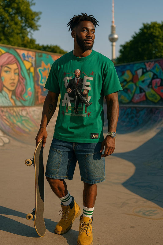 FEAR unisex oversize T-Shirt Short ---4097 - TALKLESSFASHION