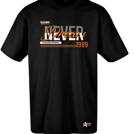 NEVER STOP unisex oversize T-Shirt Short sleeve streetwear - TALKLESSFASHION