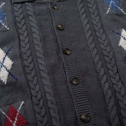Retro Simple Versatile Knitted Loose Sweater Cardigan