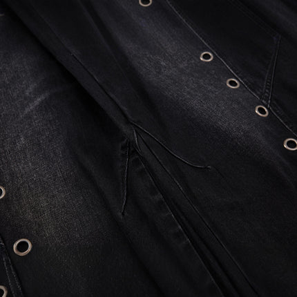 Street Trendy High Street Personalized Design Denim Trousers
