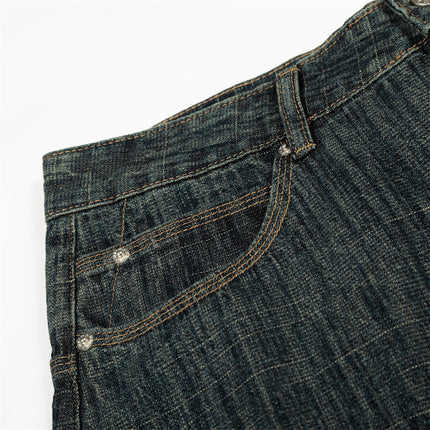Retro Urban Denim Trousers