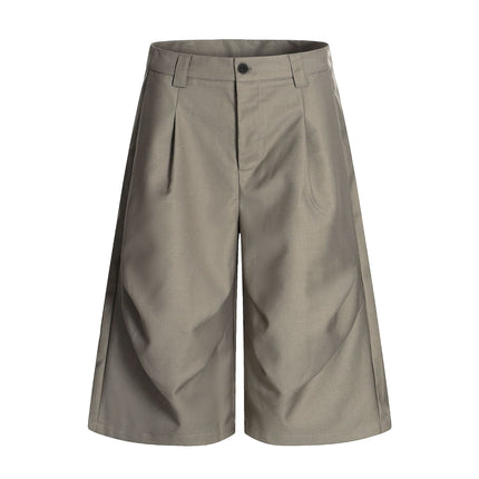 American Retro Drapy Pleated Suit Pants