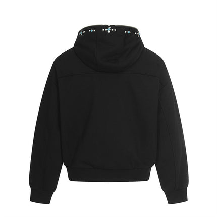 emerald decoration shark hat sweatshirt jacket spring and autumn