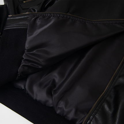 Chaotrok Silhouette Hooded Leather Jacket