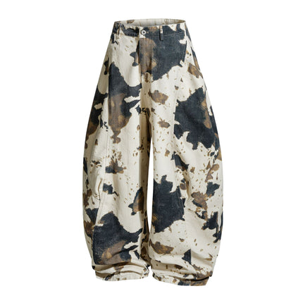 New American Street Trendy High Street Individual Design Loose Slacks Pants Pants