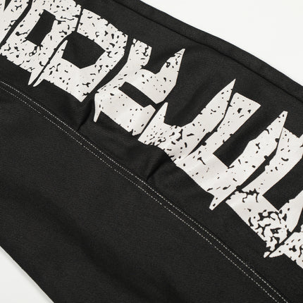 Street Coated Monogram Print Jeans